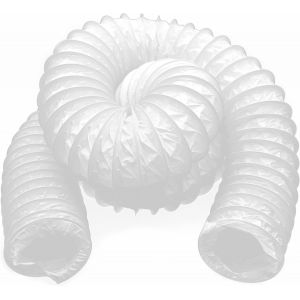 Tuyau flexible en PVC pour gaz d'&eacute;chappement conduit d'air &Oslash; 80 mm 3m - Sortie de ventilation Tuyau flexible pour climatisation, syst&egrave;me d'alimentation en air chaud - Neuf