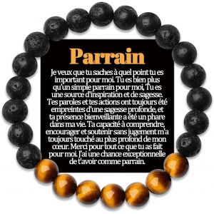 Eryi-Frere Bracelet Beau Papa Petit Fils Cadeau Parrain Demande Filleul Tonton Neveu Cousin Papy Arriere Grand Pere Père Frère A Mon Homme Copain Veux Tu Etre Mon Parrain Cadeaux Bracelets Bijou Orig - Neuf