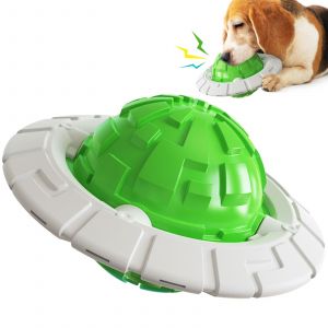 Hjlian (Prix Limite : 16,9 $) Balle Frisbee D'exterieur Pour Chien - Verte 150 X 150 X 88 Mm - Coque En Tpr + Nylon - Neuf