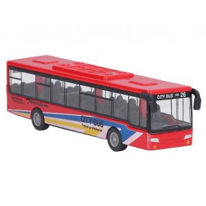 Alliage Petit Rouge Modèle de Bus Réaliste Jouet Ornement Cadeau pour Enfants 3+ Ans - Neuf