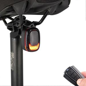 2023 - Feux Arri&egrave;re Pour V&eacute;los,Feu Arri&egrave;re De V&eacute;lo D'alarme Intelligente,Feu Arri&egrave;re &Eacute;tanche Rechargeable Par Usb - Neuf