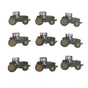 50pcs Tracteur Forme Boutons En Bois Pour La Couture,Le Scrapbooking,L'artisanat De Bricolage Et Les Fournitures De Cardinerie - Neuf
