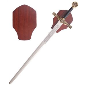 Excalibur Epee + Plaque Murale Roi Arthur Epee Decoration - Neuf