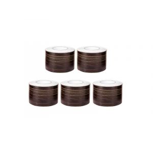 Lot De 5 Rubans Adh&eacute;sifs De R&eacute;paration Pour Bois &iquest; Couleur Caf&eacute;, 5 M De Long, 5 Cm De Large, Pvc Pour La R&eacute;paration De Meubles - Neuf