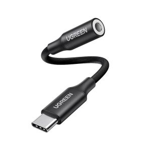 Adaptateur Ugreen AV161 Usb C vers Jack 3,5mm 10cm Noir - Neuf
