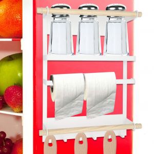 Hjlian Etagere De Cuisine Support De Rangement Multifonctionnel Pour Serviettes Pour Refrigerateur Etagere Murale Laterale - Neuf