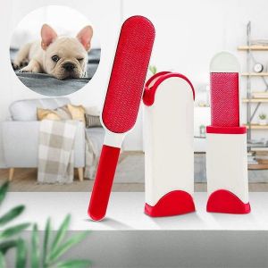 Brosse anti-poils &eacute;cologique pour animaux de compagnie &iquest; Outil anti-peluches autonettoyant r&eacute;utilisable pour chats et chiens, portable et facile &agrave; utiliser - Neuf