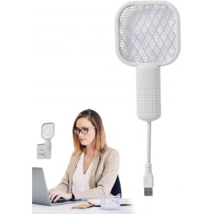 Raquette Anti-Mouches, Lampe &Eacute;lectrique Anti-Insectes, Lampe Avec Grille De S&eacute;curit&eacute; Pour Int&eacute;rieur Ext&eacute;rieur, Jardin, Terrasse, Camping, Cuisine, Chambre - Neuf