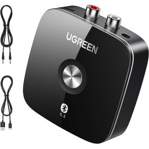 Récepteur Bluetooth 5.3 Adaptateur Recepteur Audio Faible Latence 3.5Mm Aux 2Rca Double Connexion Pour Chaîne Hifi Haut Parleur Amplificateur Système Stéréo Domestique - Neuf
