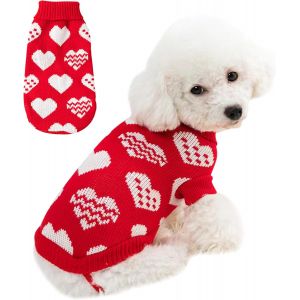 Kalanka-Pull D'hiver Tricot&eacute; Doux &Agrave; Col Roul&eacute; Pour Chien Et Chat, V&ecirc;tements Pour Animaux De Compagnie Pour Yorkshire, Jack, Chihuahua, Corgi Gallois - Neuf