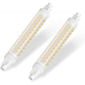 Kal-Ampoule Led R7s 118mm 10w 1050lm, Équivalent 100w J118 Lampes Halogènes, Blanc Neutre 4000k, R7s Led 118mm, Éclairage À Faisceau 360 °, Ac 220-240v, Non-Dimmable, Lot De 2 - Neuf