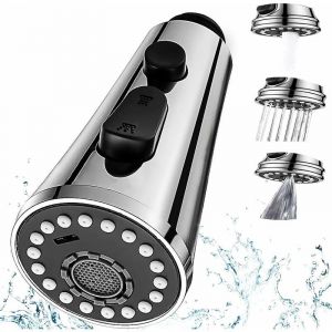 3 Modes Douchette Robinet Cuisine, Extractible Douchette Evier Cuisine G1/2 Tête Robinet Cuisine Douchette Remplacement pour Salle de Bain Lavabo - Neuf