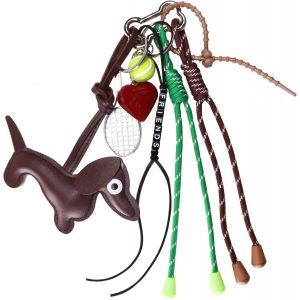 Kal-Accessoires Pour Sac À Main Bijou De Sac À Main Pour Femmes Pendentif De Sac Pour Sac À Dos Sac De Sport Porte-Clés Cadeau D'anniversaire Pour Filles (Chien Amis Tennis) - Neuf