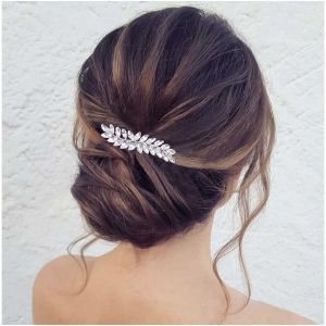 Barrette &Agrave; Cheveux En Cristal Pour Mariage - Strass Argent&eacute;s - Accessoire De Mari&eacute;e - Accessoire De Cheveux Pour Femme (Argent&eacute;) - Neuf
