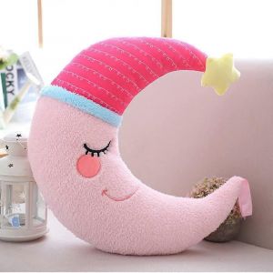 Coussin d'oreiller nuage de lune d'étoile,coussin de couchage de canapé de chevet,cadeau de jouet en peluche.-40cm - Neuf