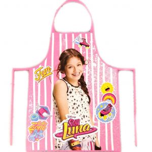 Promotion ! Tablier De Cuisine Enfant + Toque 'soy Luna' Rose - Neuf