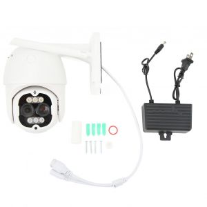 Camera de securite WiFi, conversation bidirectionnelle, telecommande, vision nocturne HD, IP65, etanche, sans fil, 100-240 V, prise americaine - Neuf