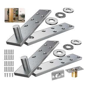Charnière à pivot de porte,système de charnière à pivot invisible avec quincaillerie de coup de pied de but,pour les portes en bois robustes jusqu'à 200 lb d'épaisseur - Neuf