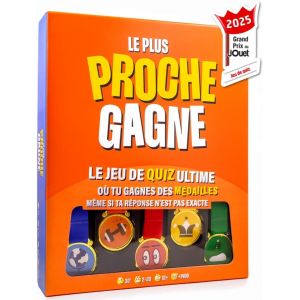 Chenquansarl-Le Plus Proche Gagne - Vainqueur Grand Prix Du Jouet 2025 - Le Jeu De Quiz Ultime - Jeux De Soci&eacute;t&eacute; Famille - Jeux D & Culture G&eacute;n&eacute;rale - Cadeau Familles & Amis. - Neuf