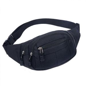 Grand sac banane pour femmes hommes - Sac banane avec 4 poches zipp&eacute;es - Neuf