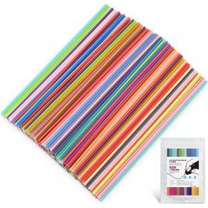 Mevronisshop-Lot De 300 Recharges De Filament Pour Stylo 3d 3doodler Start 3d, 2,5 Mm Pcl Basse Temp&eacute;rature D'impression Pour Bo&icirc;tier 30 Couleurs - Neuf