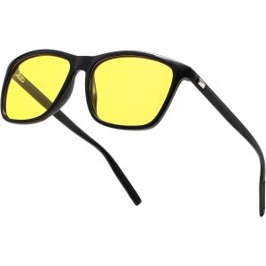Lunettes De Conduite De Nuit Pour Homme Et Femme - Lunettes De Conduite De Nuit Polarisées Anti-Reflets Pour Vision Nocturne, Noir - Neuf