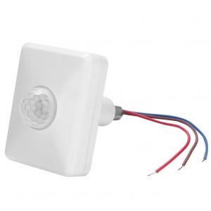 HJLIAN Interrupteur de controle d'eclairage etanche a capteur de corps humain AC220V-265V 100W pour armoire de couloir - Neuf