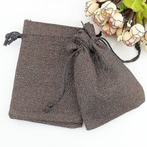50pcs Sacs à cordon Sacs de mariage Sacs en lin Réutilisable-YUHAO - Neuf