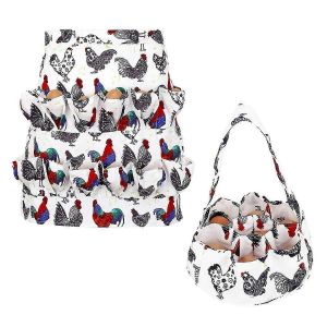 Tablier et panier de collecte d'?ufs,12 poches profondes Tablier d'?uf de poule et 7 poches profondes d'?uf de poule B - Neuf