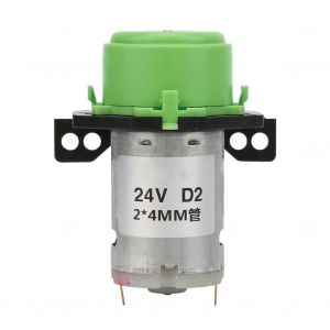 Micro pompe peristaltique a eau liquide DC24V pour aquarium, laboratoire d'analyse, 2 x 4 mm (vert) - Neuf