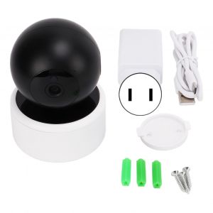 Camera de securite IP 3MP, vision nocturne, detection de mouvement, interphone bidirectionnel pour bebe, chien, chat, animal de compagnie, prise 100-240 V US - Neuf