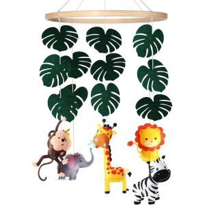 Eryi-Mobile Animaux De La Forêt, Mobile, En Feutre, Table À Langer Mobile, Forêt Mobile, Animaux Mobiles Pour Bébé, Mobile Pour Lit, Cadeau De Nouveau-Né Pour Bébé - Neuf