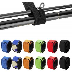 Lbgwp60-12pcsscratch Pour Canne À Pêche,Sangles De Canne À Pêche,Sangles De Canne À Pêche Extensibles,Utilisé Pour Relier Les Cannes À Pêche, Les Raquettes De Badminton, Les Attaches De Câble - Neuf