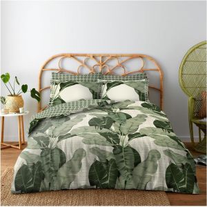 Sjzg-Gc Gaveno Cavaili - Parure De Lit Simple En Polycoton Avec Housse De Couette Respirante Et Lin R&eacute;versible - 135 X 200 Cm - Lin Doux - Neuf