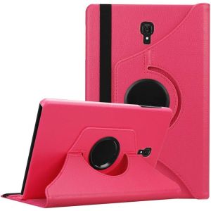 Coque Pour Samsung Galaxy Tab A 10.5 2018 (Sm-T590/T595) Ultra Mince Slim Housse De Protection Avec 360 Degrés Support Fonction Cuir Étui Tablette A 10,5 2018 Cover, Rose Rouge.[F5075] - Neuf