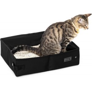 Shiliu-Litière De Voyage Pour Chat, Litiere Portable Pour Chat Pliable Litiere Transportable Chat, Imperméable Et Facile À Frotter,[ - Neuf