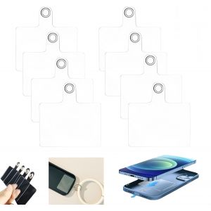 Lani&egrave;res Transparentes Pour T&eacute;l&eacute;phone Portable - Lot De 8 Avec Anneau, Pendentif Multifonction &Eacute;tanche Pour Smartphones, Accessoire Pratique Et S&eacute;curis&eacute;[POP942502] - Neuf