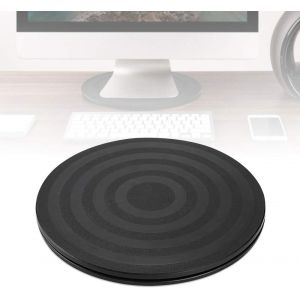 Tourne-Disque Rotatif Rotatif à 360 Degré Plateau Pivotant TV Support Pivotant Plateau Universel Rond Plateau Tournant Manuel avec Roulement à Bille en Acier pour TV Ordinateur Artisanat Noir - Neuf