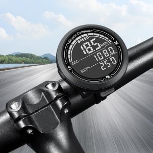 Compteur De V&eacute;lo Sans Fil,Lcd R&eacute;tro-&Eacute;clairage Ipx67 &Eacute;tanche Compteur De Vitesse With 24 Fonctions,Grand &Eacute;cran Odom&egrave;tre De V&eacute;lo.[R55] - Neuf