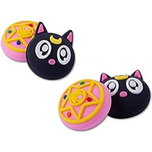 Shiba-Lot De 4 Jolis Capuchons De Pouce Pour Manettes Ps5/Ps4/Xbox One (Série X, S)/Ns Switch Pro, En Silicone Kawaii 3d (Lune)[1256 - Neuf