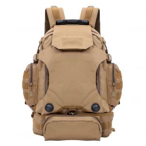 Sac A Dos Tactique Multifonctionnel Kaki Resistant A L'usure - Neuf