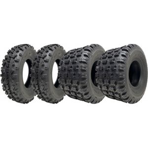 18x10-8 & 20x6-10 ATV Quad Tyres OBOR Advent Tubeless 4ply Road Legal (Set of 4) - Neuf