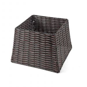 Jupe de sapin de No&euml;l tiss&eacute;e en rotin artificiel, plusieurs tailles disponibles, couleur naturelle, compatible avec les sapins de No&euml;l artificiels - Neuf