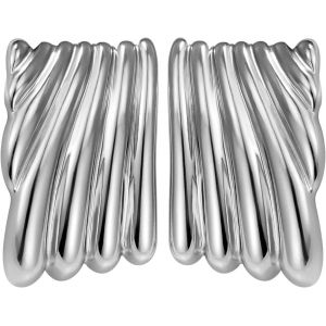 1 Pair Gold Plated Copper Sparkling Stud Earrings Claw Shape Stud Earrings Elegant Simple Earring Accessory For Girls Women Fashion - Neuf