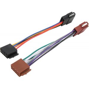 ISO Autoradio Fil C&acirc;ble C&acirc;blage Harnais St&eacute;r&eacute;o Adaptateur Connecteur Adaptateur Prise Puissance et Haut-Parleur Femelle Fiche M&acirc;le &agrave; Femelle 16 Broches ISO Femelle C&acirc;ble R&eacute;cepteur Radio - Neuf