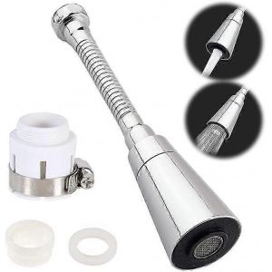 A&eacute;rateur de robinet rotatif &agrave; 360 degr&eacute;s,&eacute;conomiseur d'eau,jet et douche,deux modes d'eau WYED-02 - Neuf