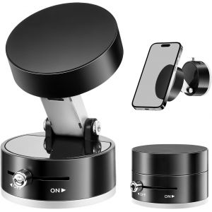 Support de t&eacute;l&eacute;phone portable magn&eacute;tique pour voiture - Pliable - Avec ventouse rotative &agrave; 360&deg; - Pour tableau de bord - Neuf