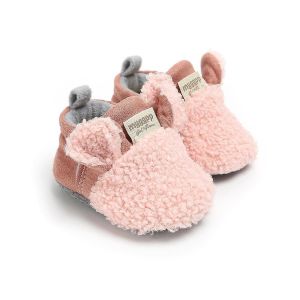 Bébé Bébé Garçons Filles Pantoufles Confortable Polaire Chaussons Fond Doux Chaud Dessin Animé Chaussettes Nouveau-né Lit Chaussure - Neuf