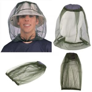 Chapeau En Plein Air Avec Moustiquaire - Vert - Taille Unique - Neuf