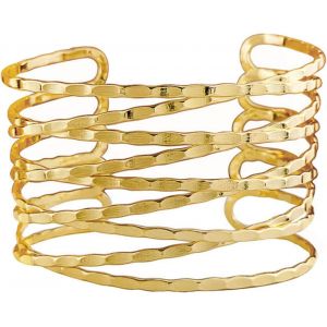 Kalanka-Bracelet En Or Pour Femme, Large Bracelet Bangle Or Bracelets Manchette Réglable Boho Bracelets Manchette Pour Femmes Filles - Neuf